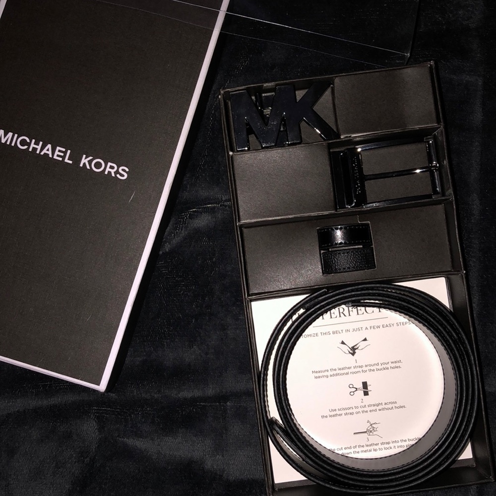 Mens Black Michael Kors Belt